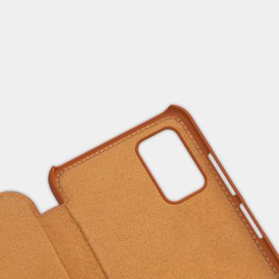 12. Nillkin Qin Lederholsterhülle für Samsung Galaxy A03s schwarz