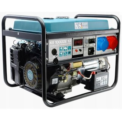 6. KÖNNER & SÖHNEN BENZIN-GENERATOR 7,5 kW 230/400 V ELEKTROSTARTER AVR VST KS10000E1/3