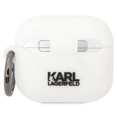 2. Karl Lagerfeld KLACA3SILKCW AirPods 3 Hülle weiß/weiß Silikon Karl & Choupette