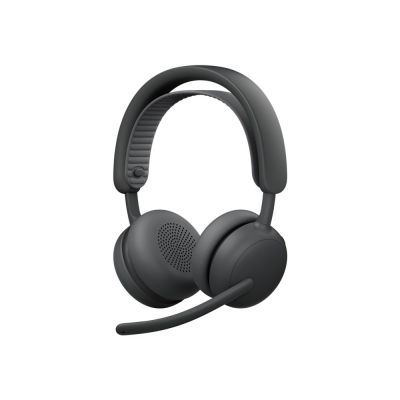 7. Logitech Zone Wireless 2 ES Business-Headset, kabelloses Kopfbügel-Headset, Business/Alltags-Headset, USB Typ-C, Bluetooth, Graphit