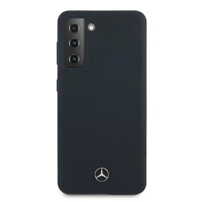4. Mercedes Silicone Line Case für Samsung Galaxy S21 - Blau