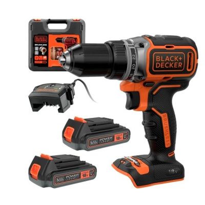 BLACK+DECKER SCHRAUBENDREHER 18V BL186KB 52Nm 2x2,0Ah BL