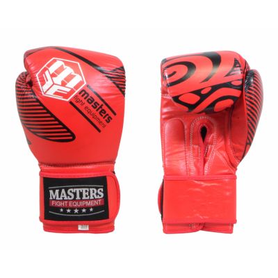 4. Masters Rbt Leder-Boxhandschuhe, Rot, 14 oz, 01806022-14