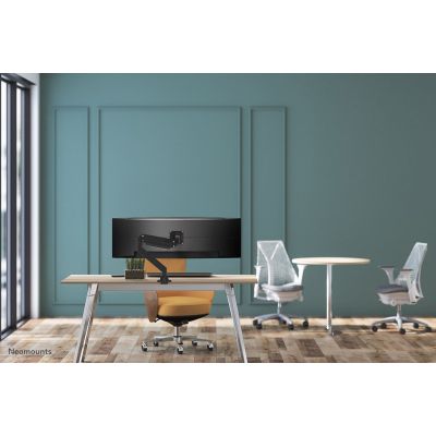 10. Tischhalterung für Neomounts NM-D775BLACKPLUS 10-49"-Monitore – Gasfeder – Topfix – 180°-Begrenzer