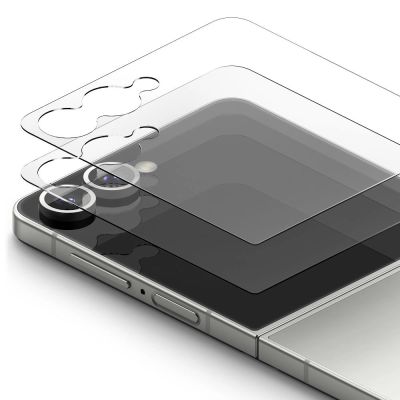 3. Ringke Cover Display Easy Slide Tempered Glass 2er-Pack für Samsung Galaxy Z Flip 7 - Transparent