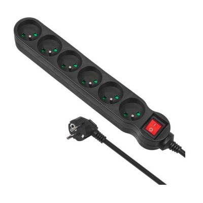MACLEAN 6-fach Steckdosenleiste mit Schalter 1,5 m MCE225