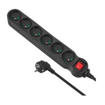 MACLEAN 6-fach Steckdosenleiste mit Schalter 1,5 m MCE225