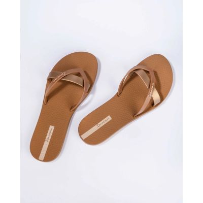 4. Ipanema Kirei Damen-Flip-Flops, modisch und bequem, braun für den Strand