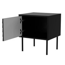 Nachttisch 2-teilig CORTINA 45x40x51 schwarz