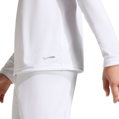 6. adidas Entrada 26 Long Sleeve Jersey Kindertrikot, weiß, KF5874