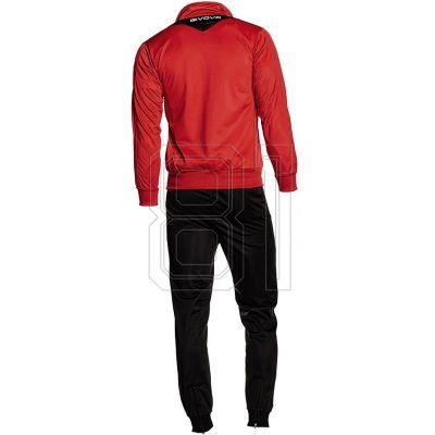 5. Givova Tuta Visa TR018 1210 Trainingsanzug Rot/Schwarz