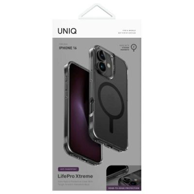 5. Uniq LifePro Xtreme Magclick Ladehülle für iPhone 16 – Schwarz