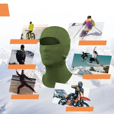 5. Qunature 13230023014 Ski-Sturmhaube Fahrrad-Motorrad-Sturmhaube Größe M - grün