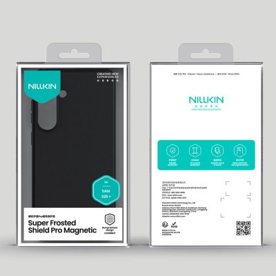 17. Nillkin Super Frosted Shield Pro Magnetische Hülle für Samsung S25+ mit MagSafe – Schwarz