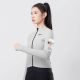3. Rockbros YDWT006 TVI Damen-Radtrikot, isoliert, Herbst/Winter, Größe L – Weiß und Grau