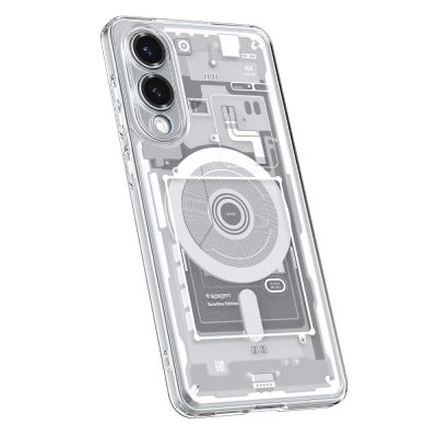 7. Spigen Ultra Hybrid Mag Case mit MagSafe für Samsung Galaxy S25 Edge mit Print - Weiß