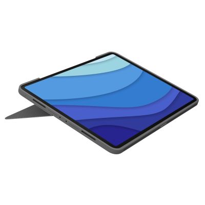 5. Logitech Combo Touch QWERTZ Deutscher Smart Connector Grau