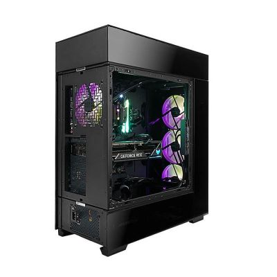 7. InWin Modfree Base Big-Tower gehärtetes Glas - schwarz