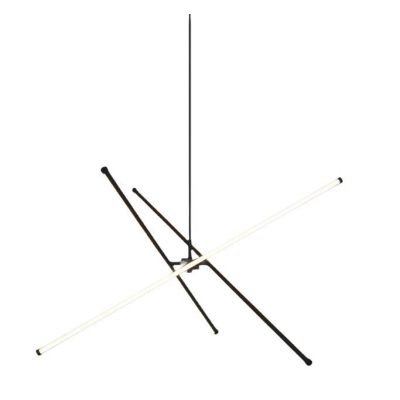 LED-Hängeleuchte Tanger 90 cm Schwarz