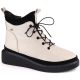 Filippo W PAW482 beige isolierte Plateaustiefeletten aus Leder