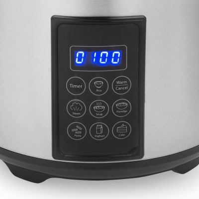 2. Tristar RK-6138 Digitaler Reiskocher und Dampfgarer, 900 W, 2,2 l, 7 Programme, Grau