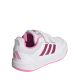 3. Adidas Tensaur Sport 3.0 Kinderschuhe weiß und rosa JQ1844