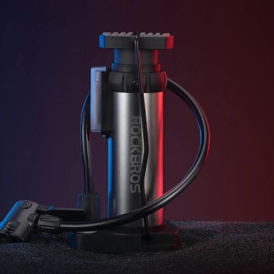 2. Rockbros 4522L Ultraleichte Fahrrad-Fußpumpe – Schwarz