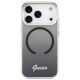 3. Guess IML Gradient Script Metal MagSafe Hülle für iPhone 17 Pro Max - Schwarz