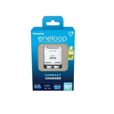 PANASONIC Kompaktladegerät + 2x AA Eneloop 2000 mAh
