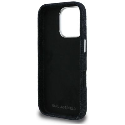 7. Karl Lagerfeld FW Jeans Signature Logo iPhone 16 Pro Hülle - Schwarz