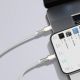 7. Baseus Cafule Series Metal Data USB-C / Lightning 20W PD-Kabel 2 m - Weiß