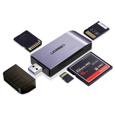 2. Ugreen SD/microSD/CF/MS Kartenleser für USB 3.0 grau (50541)