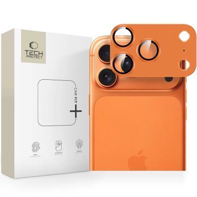 Tech-Protect Camfull Fit+ Kameralinsenglas für iPhone 17 Pro – Orange