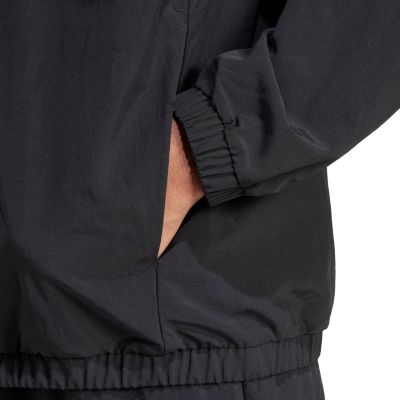 6. adidas Essential Windbreaker-Jacke für Herren mit kleinem Logo, Schwarz, JM1772
