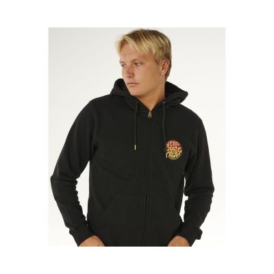 6. RIP CURL Wettie Passage Icon Zip Thru Herren-Sweatshirt Schwarz