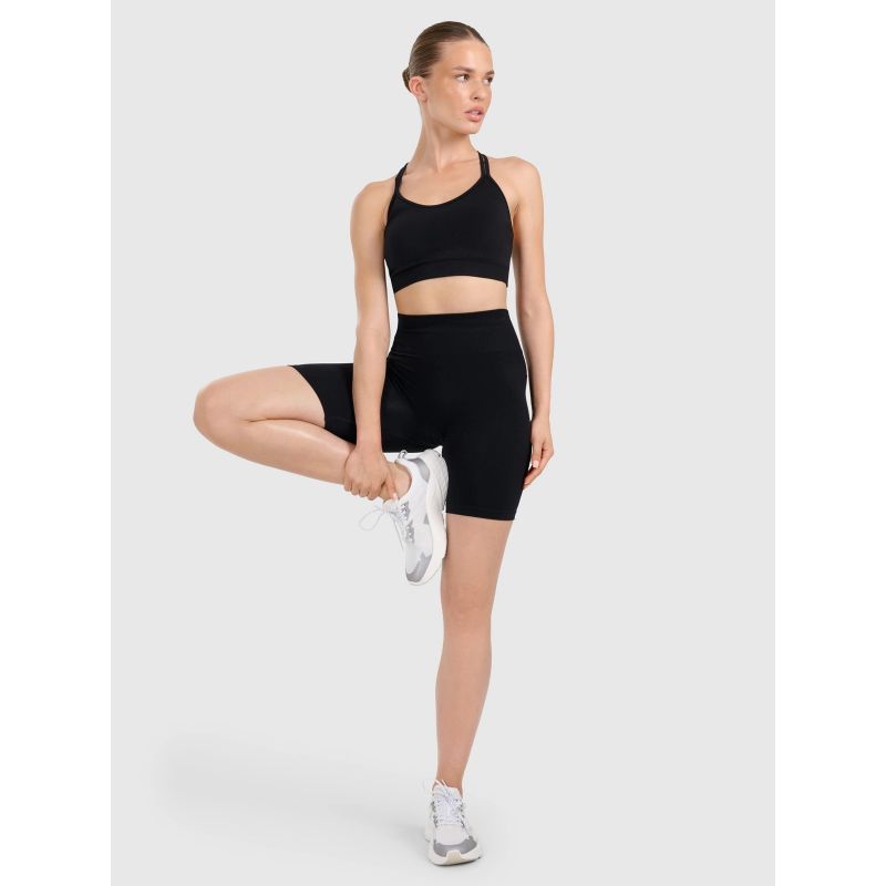 6. Nahtlose Radsport-Trainingsleggings für Damen 4F 4FWAW25TFSTF084-20S