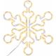 2. DEKORATIVER HÄNGE-SCHNEEFLOCKE 32,5 CM 100LED TRIMER WARMWEISS