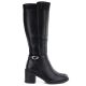 6. Sergio Leone KZ-14 schwarze gefütterte Stiefel mit hohem Absatz