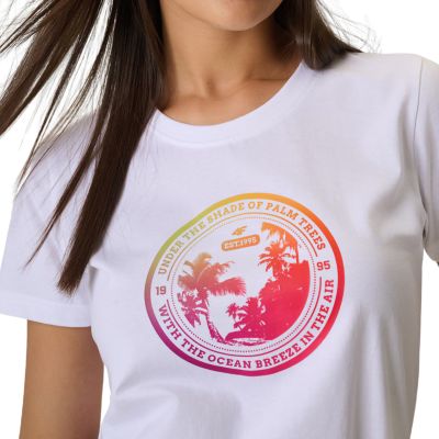 4. Damen-T-Shirt 4F F2718 weiß 4FWSS26TTSHF2718 10S