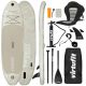 21. VIRTUFIT SUP BOARD CRUISER 305 - SANDBEIGE - MIT KAJAKSITZ, ZUBEHÖR UND STRETCHER-TASCHE
