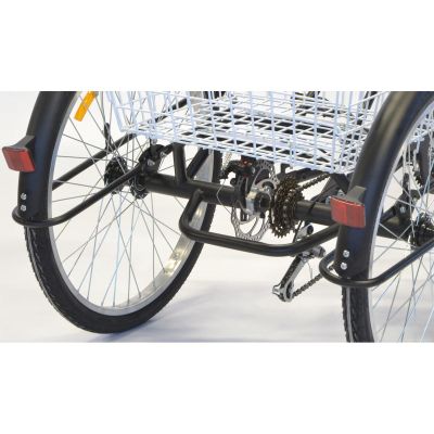 23. Dreirad, 24 Zoll, schwarz, Shimano 6-Gang