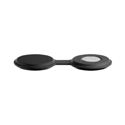2. Native Union Qi2 15W Kabelloses Reiseladegerät für zwei Geräte, MagSafe-kompatibel (Schwarz) - Voyage 2-in-1
