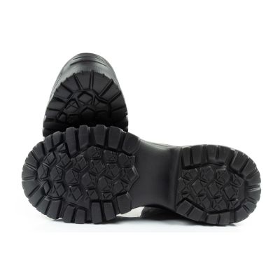 9. Lee Cooper Damen Winter-Wandersportschuhe, isoliert, schwarz, Schnürung
