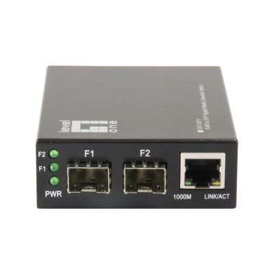 2. LevelOne GVT-2011 - Medienkonverter - GigE - 10Base-T, 100Base-TX, 1000Base-T, 1000Base-X - RJ-45 / SFP (mini-GBIC)