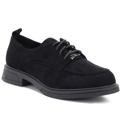 5. Schwarze Damen-Wildlederschuhe Vinceza 62332