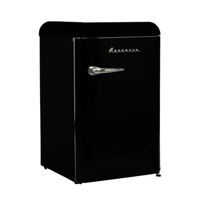 2. Ravanson LKK-120ERB Retro-Kühlschrank (Schwarz)