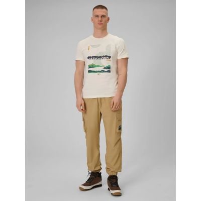 3. Herren-T-Shirt mit Aufdruck, regulär, Größe 4F 4FRAW25TTSHM3378-11S