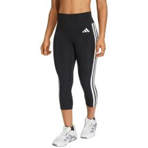 adidas Damen 3/4 Optime Essentials Workout Leggings mit 3 Streifen, Schwarz, KE6062