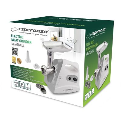 10. Esperanza EKM012E Fleischwolf (600W; weiß)