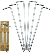 Zeltnägel 18 cm Set 6 Stück Metall Enero Camp